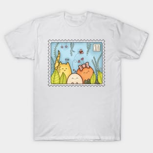 Postal Stamp Doodle T-Shirt